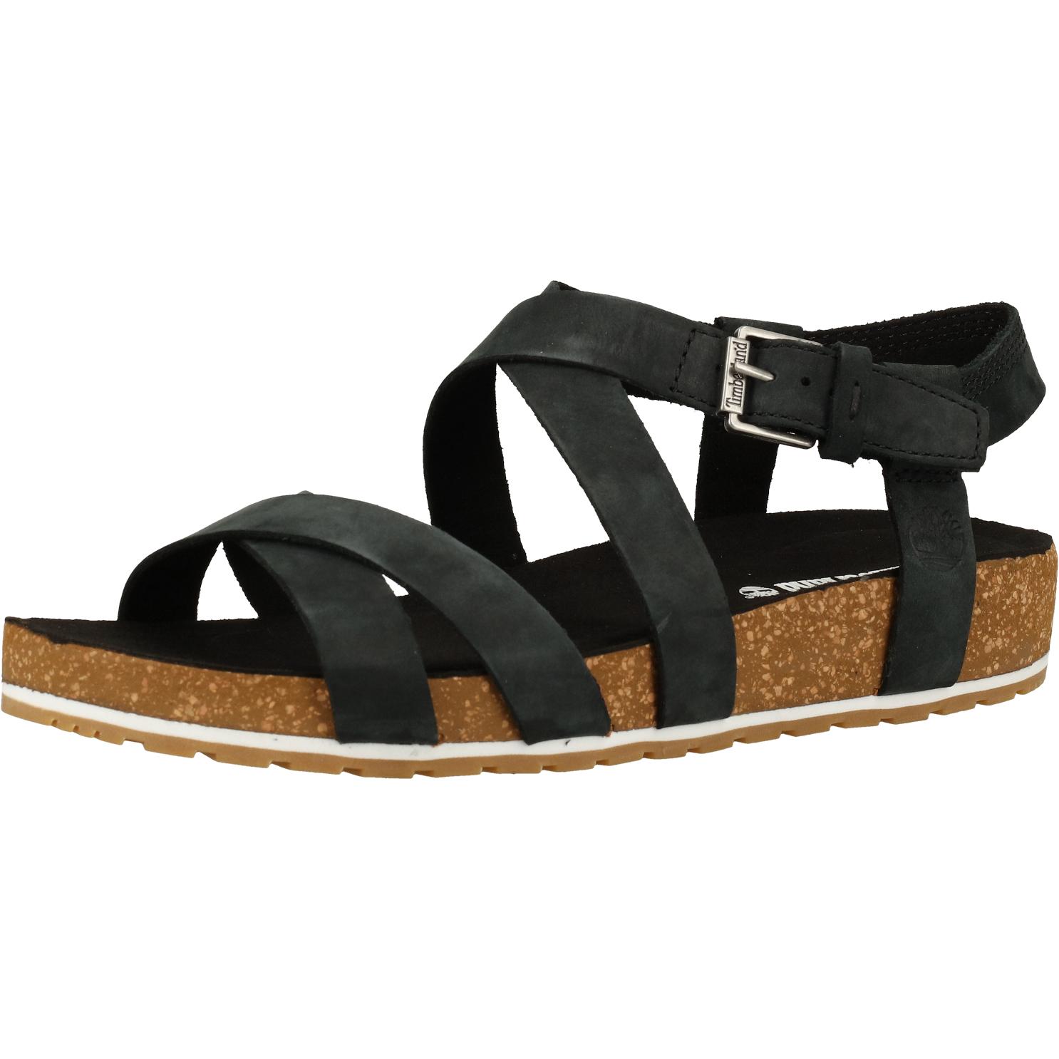 Timberland, Damen, Sandalen, Sandalen, Schwarz, (37.5)