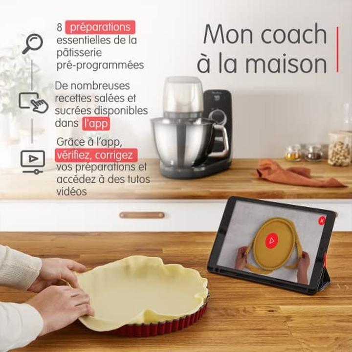 Actual product image Moulinex Automatic Program Kitchen Machine with Free App Coaching and Silent Operation