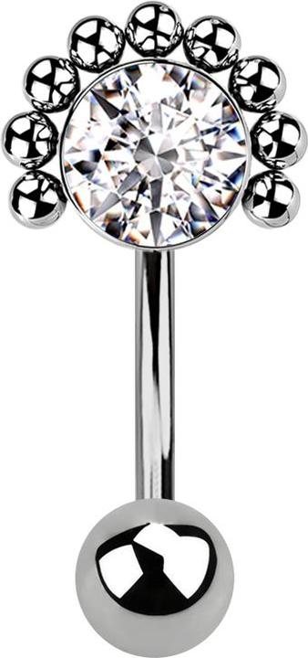 Actual product image Star Piercing Saddle rose gold (without brass, Titanium)