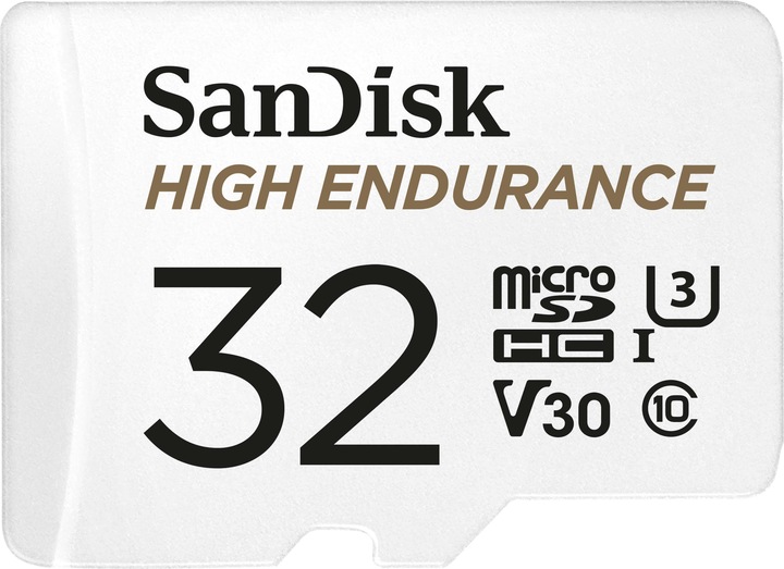 SanDisk High Endurance (32 Go, microSDHC, U3, UHS-I)