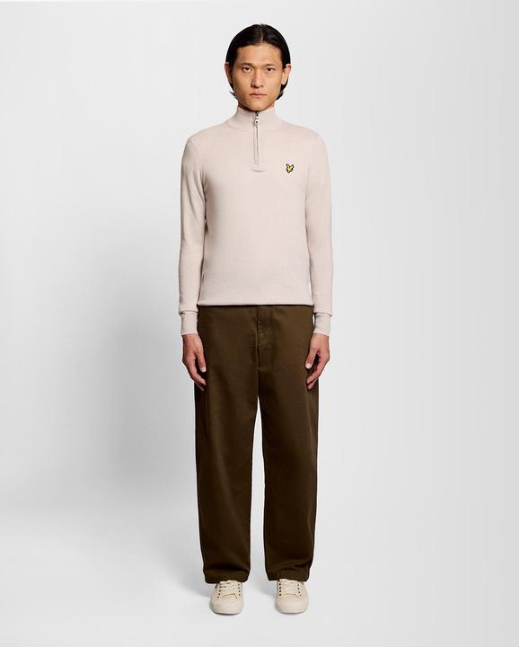 Produktbild Lyle and Scott Pull aus Merinowolle mit halbem Reissverschluss (M)