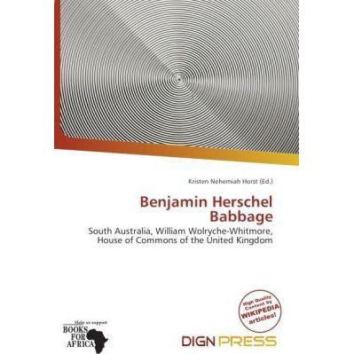 Thumbnail - Benjamin Herschel Babbage, Fachbücher von Kristen Nehemiah Horst