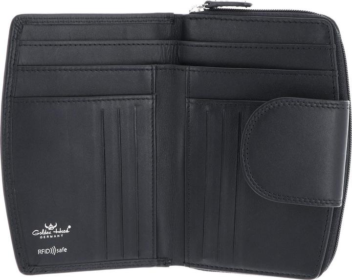 Actual product image Golden Head Polo wallet RFID leather 14.5 cm