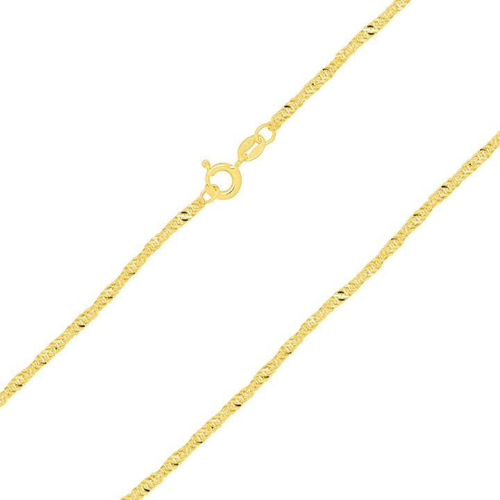 Produktbild Candy Singapurkette 2.0 mm, 925 Sterling Silber, vergoldet (925 Sterling Silber, 18k vergoldet)