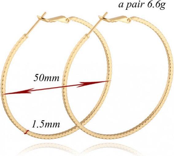 Actual product image Hermex Gold plated LUXURY earrings - Gold (Copper alloy)