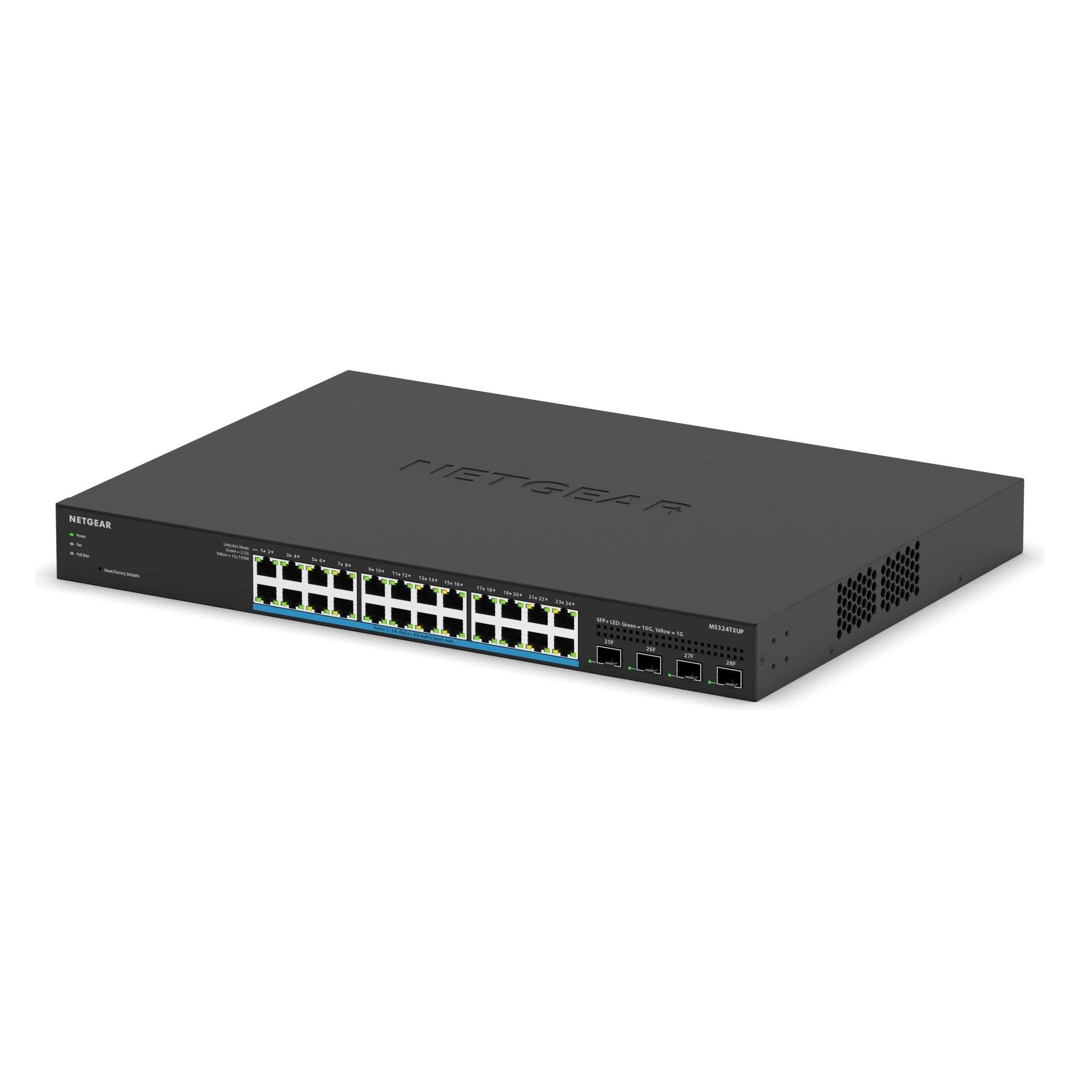 Netgear MS324TXUP - 24 x 1G/2.5G Multi-Gigabit U (28 Ports), Netzwerk Switch, Schwarz