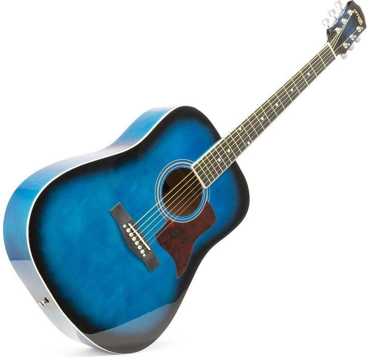 Actual product image Max Music Western Guitar SoloJam Set Blue (Acoustic guitar set, Linden, Rosewood)