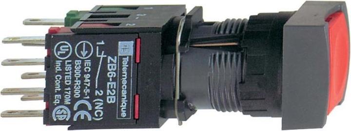 Produktbild Schneider Electric Drucktaster, rot Ř 16, flach, o. XB6CA45B