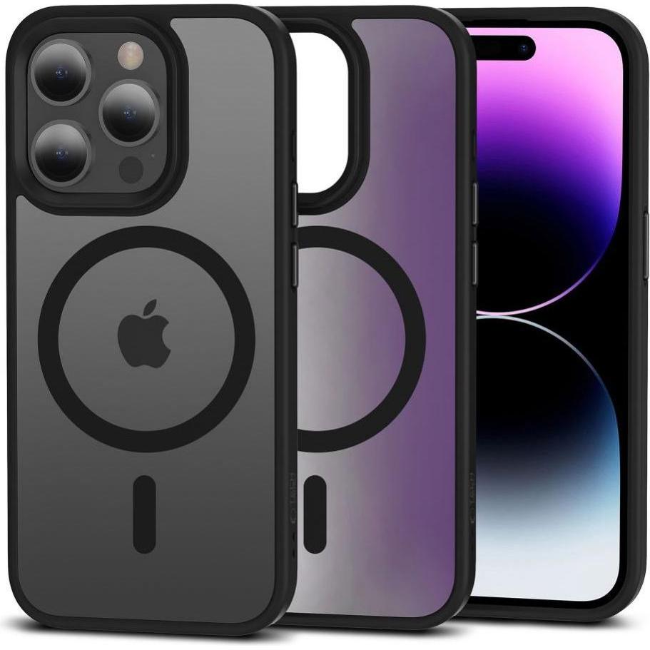 Thumbnail - Tech-Protect MagMat MagSafe case for iPhone 15 Pro Max - matte black (Apple iPhone 15 Pro Max), Smartphone Hülle, Schwar...