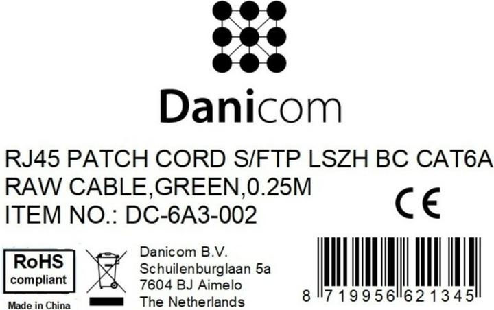 Produktbild Dsit CAT 6a Netzwerkkabel LSOH (CAT6a, 0.25 m)