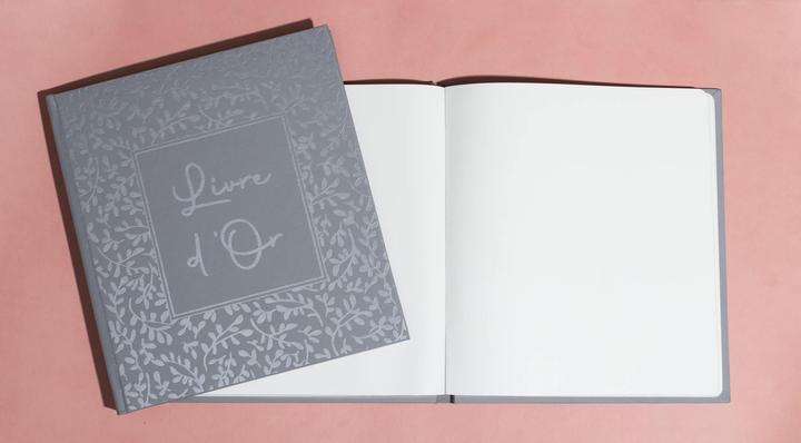 Actual product image Exacompta Gästebuch 70 Blatt blanko, Silberschnitt, 21x19 cm AutentiK (21 x 19 cm)