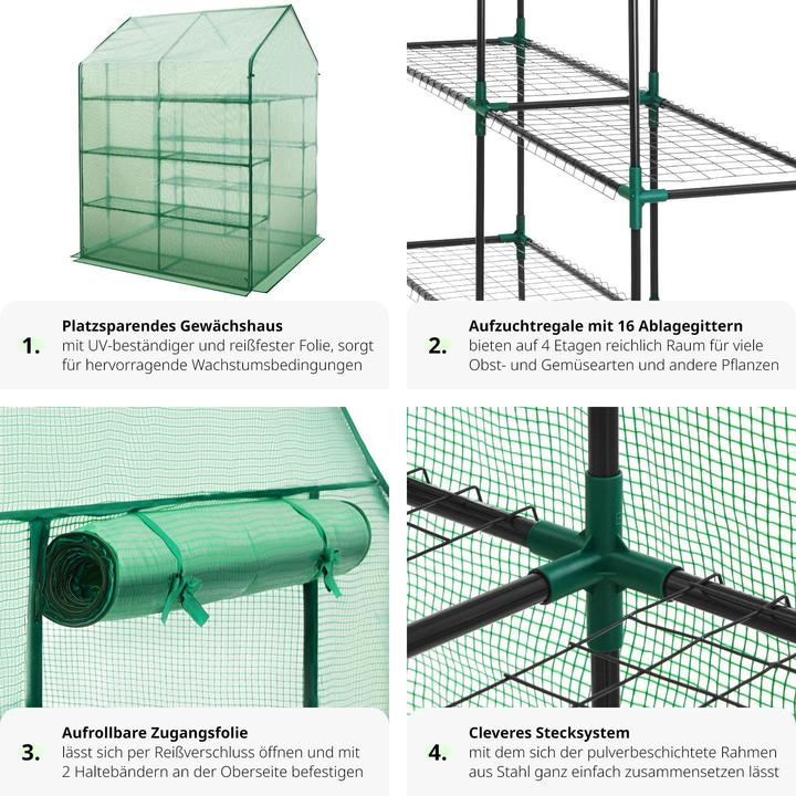 Produktbild tectake Gewächshaus