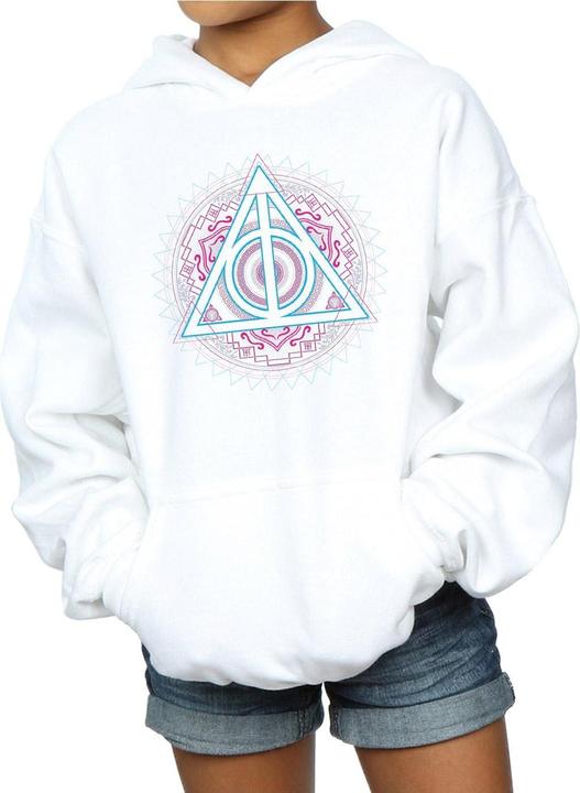Produktbild Neon Deathly Hallows Kapuzenpullover Mädchen (140, 146)