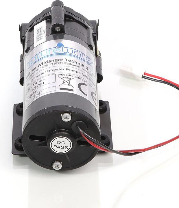 Actual product image Naturewater Booster Pump with 600 GPD (2300 l/day) 108W for Reverse Osmosis Systems (Booster pump)