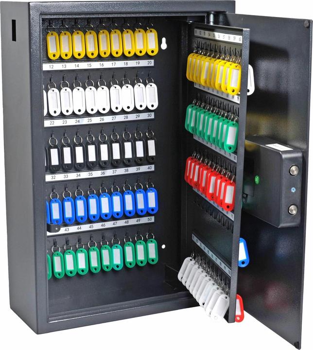 pavo Advanced Schlüsseltresor grau mit 150 Haken Elektronikschloss