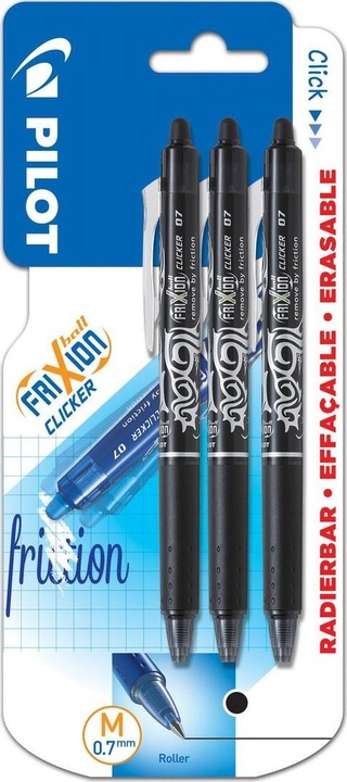 Immagine prodotto Pilot Penna FriXion Ball Clicker (Nero, 3 x)