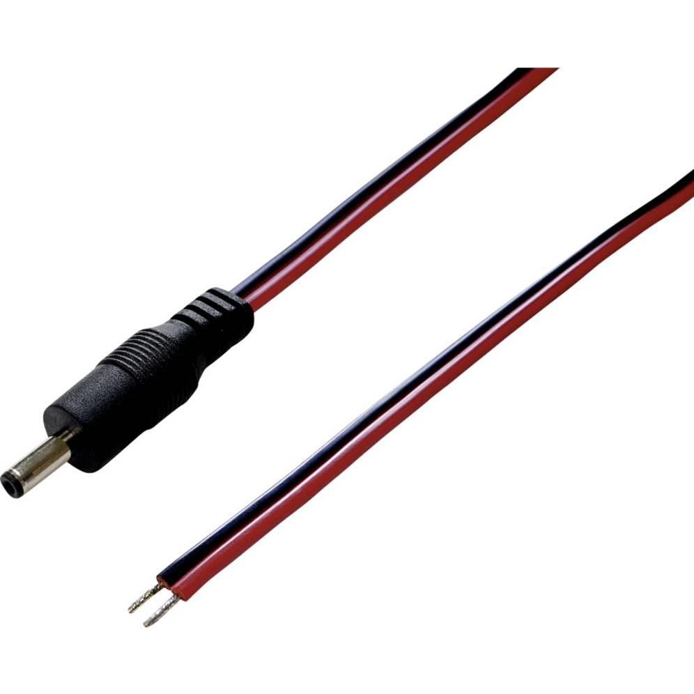 BKL Electronic Niedervolt-Anschlusskabel 1.35 mm, Elektronikkabel + Stecker, Rot, Schwarz