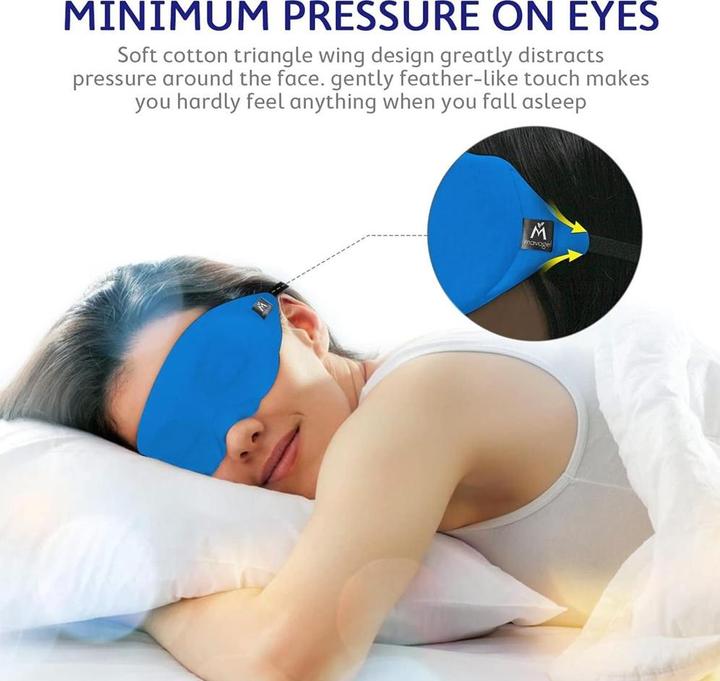 Immagine prodotto Mavogel Maschera per il sonno in cotone (Maschera sonno)