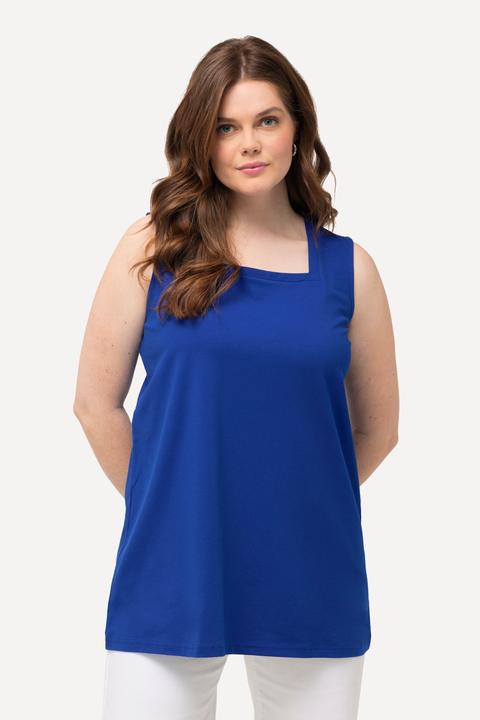 Actual product image Ulla Popken Essential Square Neck Stretch Cotton Tank (60)