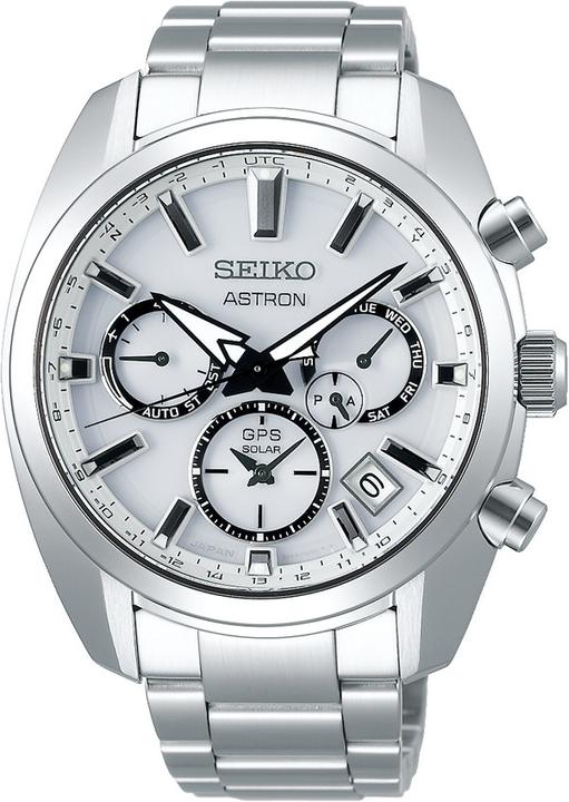 Immagine prodotto Seiko Astron GPS solare solare a tempo doppio (Orologio digitale, Orologio interconnesso, Orologio da polso analogico, 43 mm)