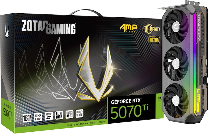 Actual product image Zotac GAMING GeForce RTX 5070 Ti AMP EXTREME INFINITY ULTRA 16GB GDDR7 (16 GB)
