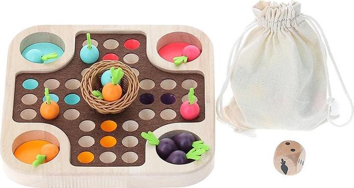 Immagine prodotto Vilac Gioca al gioco Mensch Ärgere dich nicht kleine Karotten