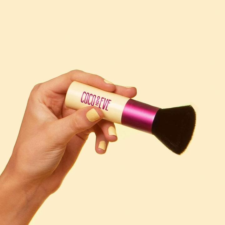 Actual product image Coco & Eve Sunny Honey Deluxe Vegan Kabuki Brush