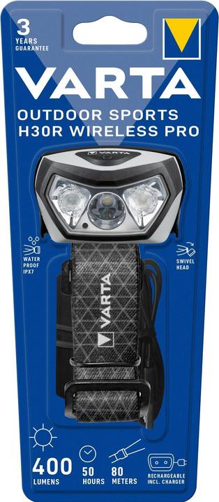 Varta Sport all'aperto H30R Wireless Pro (400 lm)