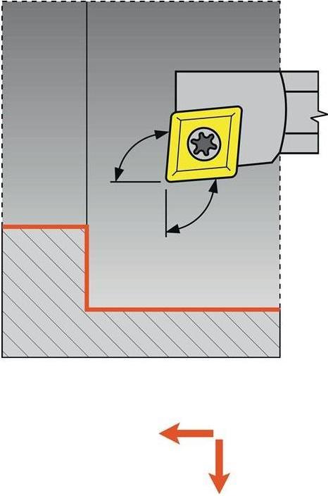 Actual product image Tecwerk Boring bar A0608H-SCLCR 06 nickel-plated right with inner cooling
