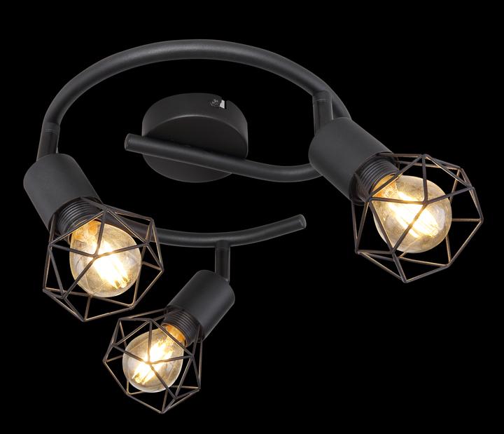 Actual product image Globo Spotlight Xara I black 3xE14 (E14)