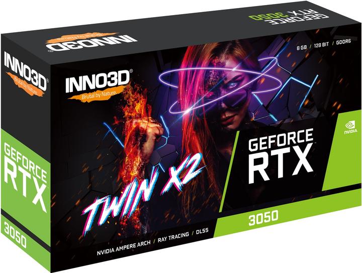 Actual product image Inno3D GeForce RTX 3050 Twin X2 (8 GB)