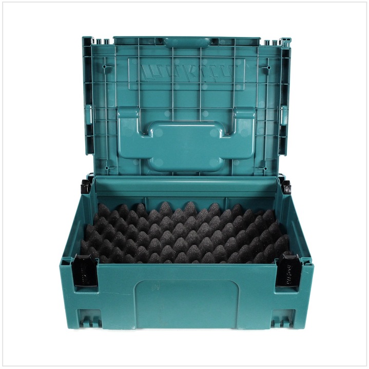 Actual product image Makita MAKPAC 3 system case - with universal insert for 18 V battery tools screwdrivers saws Schl