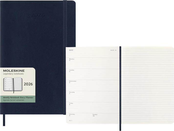 Actual product image Moleskine WONK 2026 LG SC Saphir (13 x 21 cm, English)
