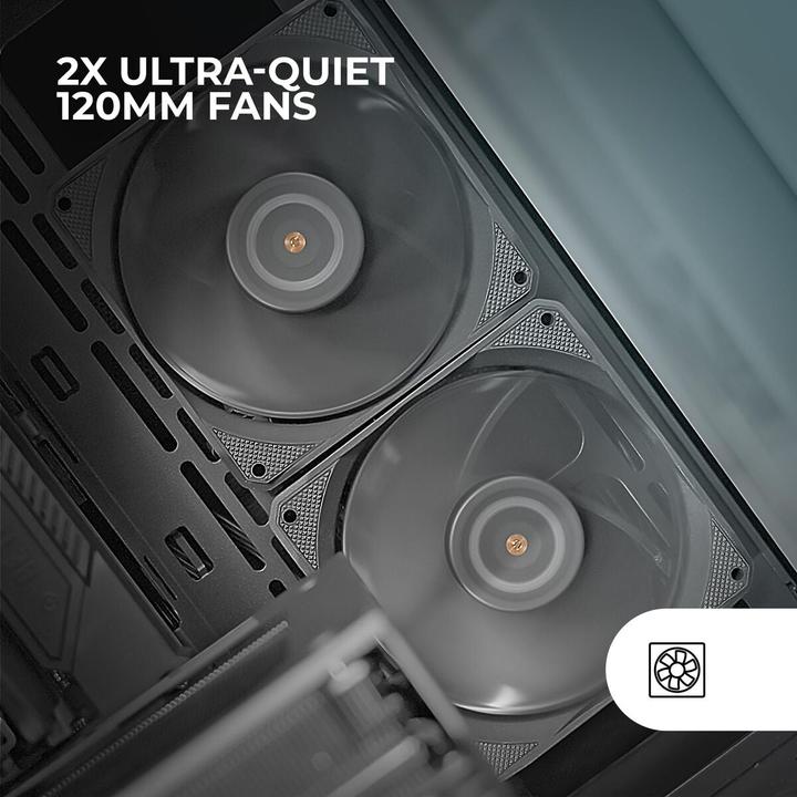 Produktbild Mars Gaming MF-NCLX2 (120 mm, 2x)