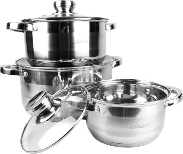 Produktbild Maestro MR-2220-6L Ein Satz Töpfe mit 6 Elementen (24 cm, Kochtopf, Edelstahl)