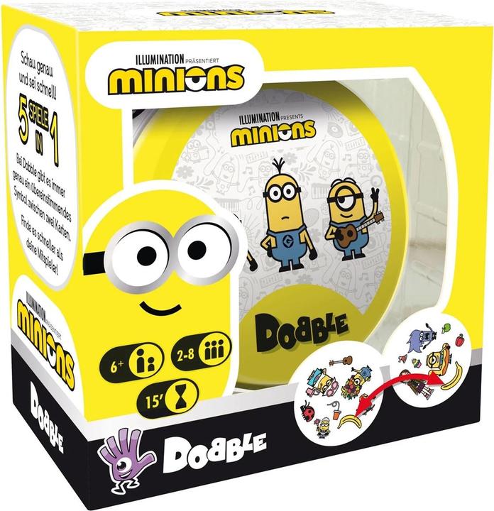 Asmodée ZYGD0016 - Dobble Minions, Kartenspiel, für 2-8 Spieler, ab 6 Jahren (DE-Ausgabe) (Deutsch)