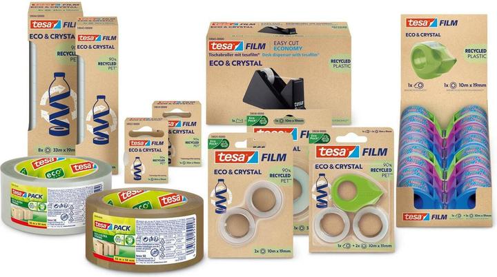 Image du produit tesa tesapack® Eco & Ultra Strong Ruban adhésif pour paquets 66m:50mm, sans solvants (50 mm)
