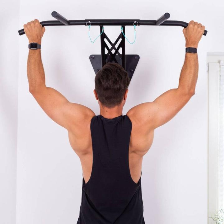 Actual product image Pullup & Dip Klimmzugstange und Dip Stange fr Wandmontage an Innen- und Auenwand, weltweit einzigartig