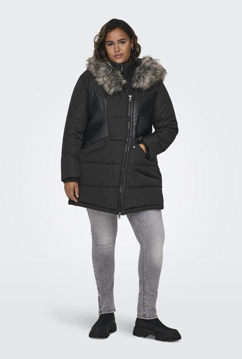 Immagine prodotto Only Cappotto curvy con cappuccio in pelliccia (54)