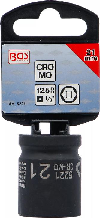 Image du produit BGS Douille à choc, six pans 12,5 mm (1/2") 21 mm (21 mm)