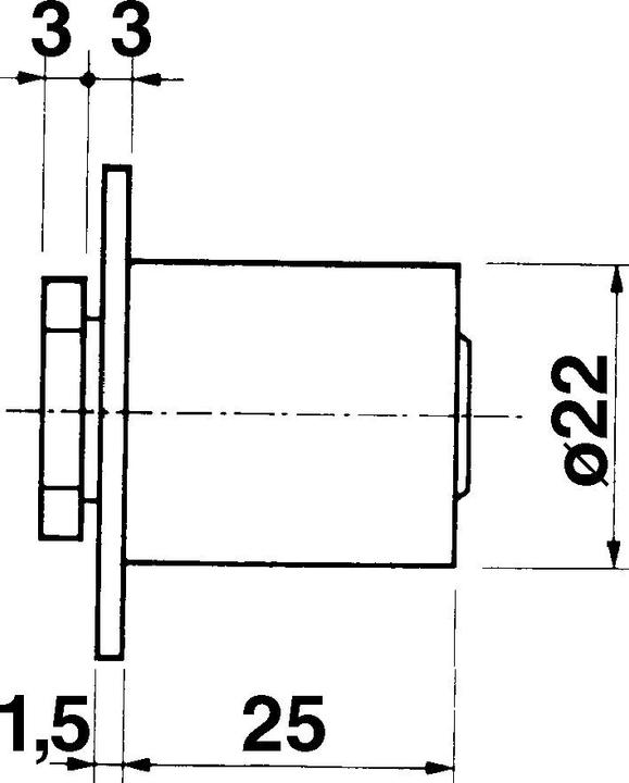 Image du produit Kaba Cylindre de fermeture 8, type 1033 (Cylindre de fermeture)