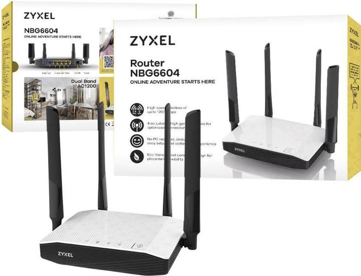 Produktbild Zyxel NBG6604 AC1200 Dual-Band Wireless Router