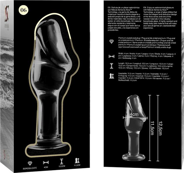 Image du produit Ibiza Nebula Series By ™ - Modèle 6 Plug Anal Verre Borosilicate 12,5 X 4 cm Clair