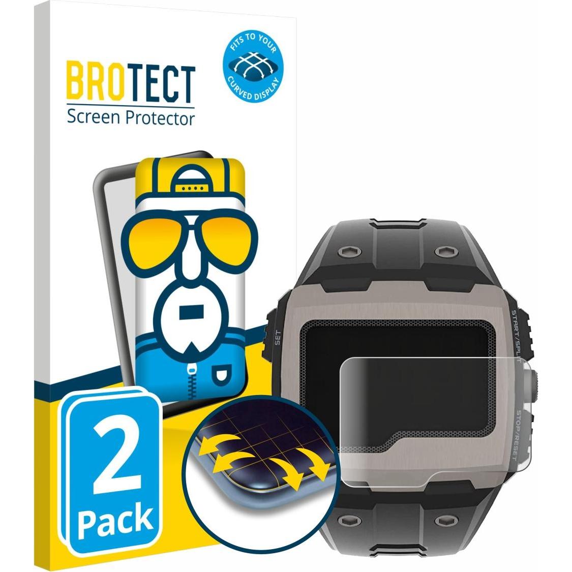 BROTECT Full-Screen Pellicola, Pellicola protettiva per smartwatch, Trasparente