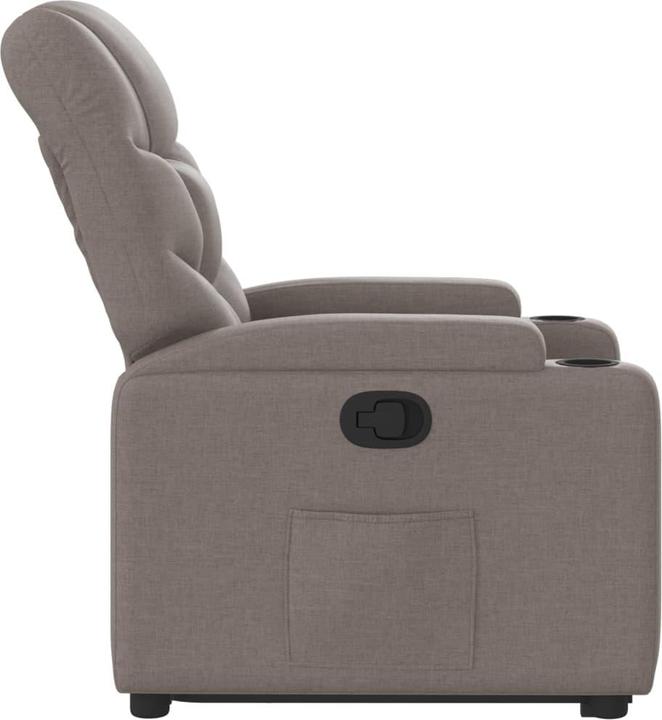 Actual product image vidaXL Recliner with stand-up aid fabric