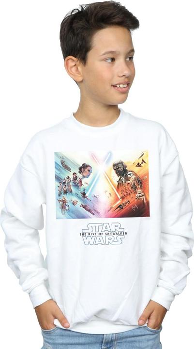 Actual product image Star Wars Boys The Rise Of Skywalker Battle Poster Sweatshirt (152, 158)