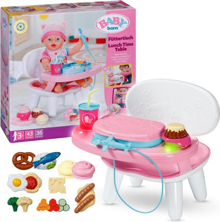 Actual product image Zapf Creation BABY born feeding table