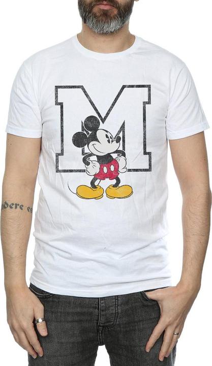 Actual product image Disney Mens Classic M Mickey Mouse Cotton T-Shirt (3XL)
