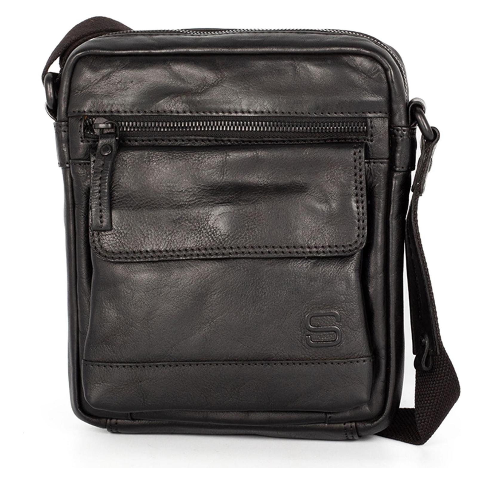 Spikes & Sparrow, Herren, Handtasche, Jason Crossover Bag, Schwarz