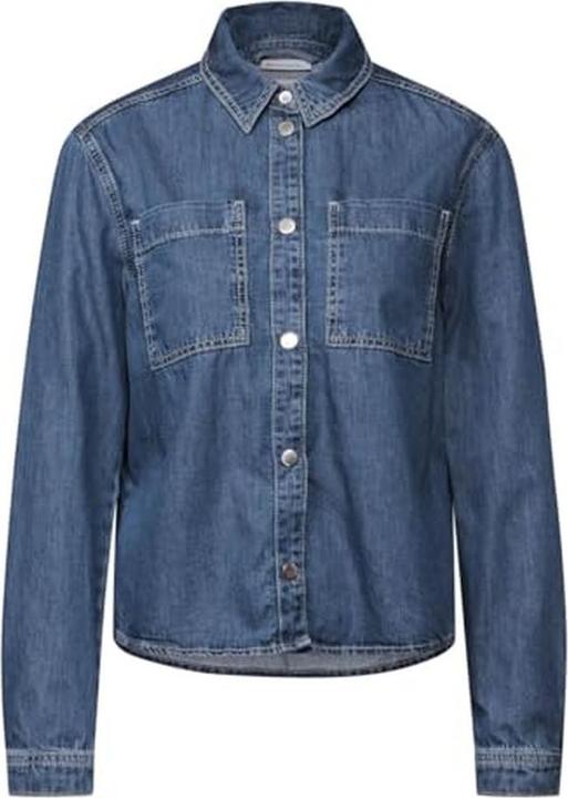 Immagine prodotto Street One Camicia jeans con colletto, maniche lunghe e tasche (38)
